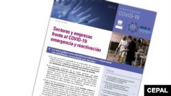 La crisis económica derivada de la pandemia ha llevado a la suspensión total o parcial de las actividades productivas en América Latina y el Caribe, dice la CEPAL.