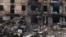 Aftermath of Russian missile strike in Kryvyi Rih
