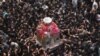 Shi'ite Muslim devotees take part in a procession to commemorate the death anniversary of Prophet Mohammad's companion and son-in-law Imam Ali in Lahore, Pakistan.