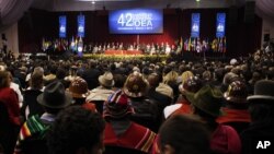 Ceremonia de apertura de la 42a. Asamblea General de la OEA, en Cochabamba, Bolivia.