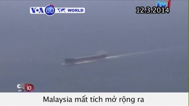 Malaysia mở rộng tìm kiếm ở cả hai phía bán đảo (VOA60)