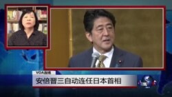 VOA连线：安倍晋三自动连任日本首相