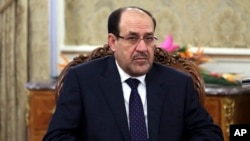 FILE - Iraqi Prime Minister Nouri al-Maliki 