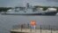 2017年夏季俄羅斯海軍節期間停靠在聖彼得堡的俄海軍軍艦。