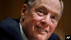 Ông Robert Lighthizer điều trần trước Ủy ban Tài chính Thượng viện tại trụ sở Quốc hội ở thủ đô Washington, 14/3/17. 