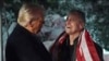 President Donald Trump greets Marc Fogel at on the South Lawn at the White House, Feb. 11, 2025, in Washington. 