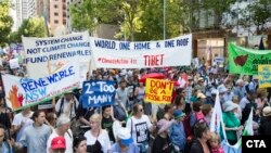 Members and supporters of Sydney's Tibetan community join the People's Climate March