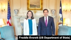 美国国务卿马尔科·卢比奥(Marco Rubio)2026年3月31日在国务院会见了委内瑞拉反对派领袖玛丽亚·科里纳·马查多(María Corina Machado)。