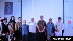 Pemberian Tasrif Award dalam Perayaan HUT AJI ke-22 di Hotel Sari Pan Pasifik, Jumat malam, 26 Agustus 2016 (Foto: VOA/Fathiyah Wardah)