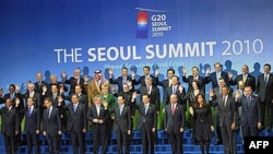 Các nhà lãnh đạo dự hội nghị G 20 tại thủ đô Seoul, Nam Triều Tiên