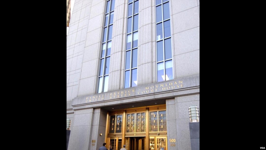 FILE - Exterior view of the Manhattan Federal Court, New York.