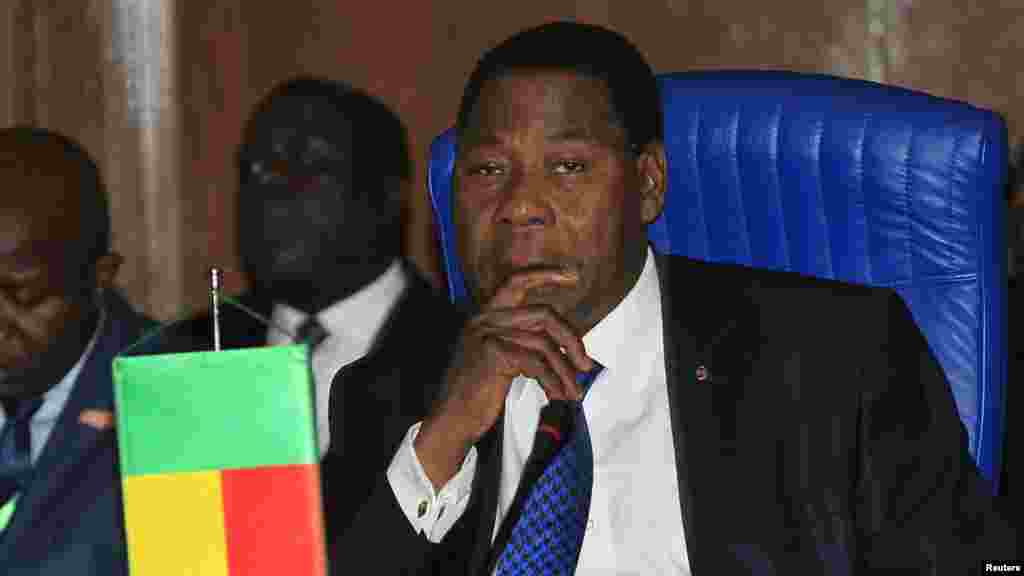 Benin's President Thomas Yayi Boni attends the 43rd ECOWAS meeting in Abuja.