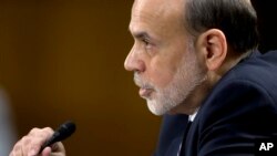 Federal Reserve Board Chairman Ben Bernanke testifies before the Senate Banking Committee on Capitol Hill, Feb. 26, 13.