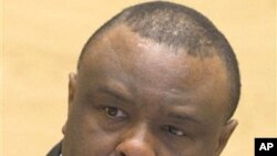 Congo's former vice president Jean-Pierre Bemba, in the International Criminal Court courtroom in The Hague, Netherlands, 22 Nov. 2010