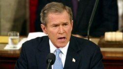 FILE - In this Jan. 29. 2002, file photo, President George W. Bush labels North Korea, Iran and Iraq an "axis of evil" during his State of the Union address on Capitol Hill. Donald Trump’s threat to unleash “fire and fury” on North Korea might have…