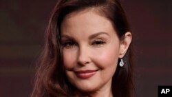 Ashley Judd, a cast member in the EPIX series "Berlin Station," takes part in a panel discussion during the 2017 Television Critics Association Summer Press Tour at the Beverly Hilton, July 25, 2017, in Beverly Hills, California. 