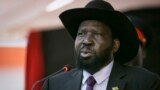 South Sudan's President Salva Kiir, seen in this May 3, 2018 file photo in Juba, has fired the governor and first deputy governor of the Bank of South Sudan without explanation.