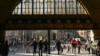 People enter Flinders Street Station in Melbourne on Aug. 5, 2024. Australia raised its terrorism threat level on Aug. 5 to "probable," with the country's top intelligence official citing a homegrown rise in "extreme ideologies." 