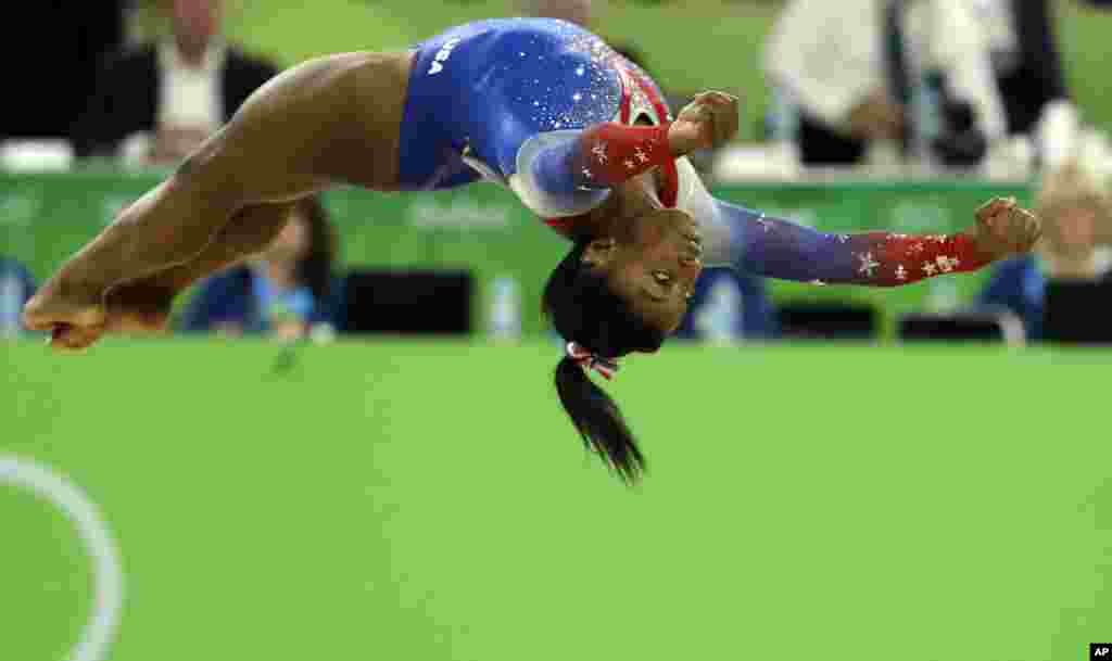 Simone Biles à Rio de Janeiro, le 16 août 2016.