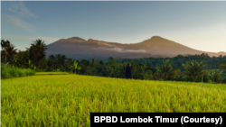 Lansekap Tetebatu di Kaki Gunung Rinjani, NTB. (Foto: Courtesy/BPBD Lombok Timur)