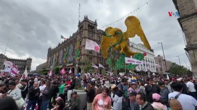 Mexicanos celebran la toma de posesión de Claudia Sheinbaum