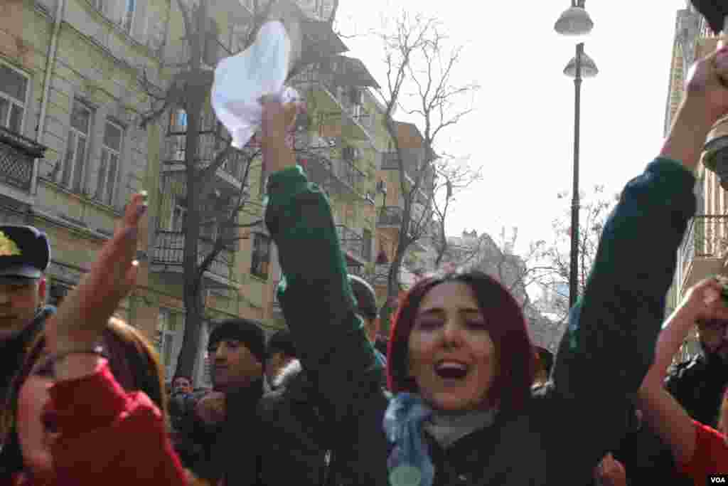 Bakıda 8 Marş feministlər aksiyası