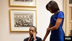 Tras el discurso sobre el Estado de la Unión, el presidente Obama junto a la primera dama, Michelle Obama, llamó a John Buchanan, el padre de Jessica, para informarle sobre la liberación de su hija.