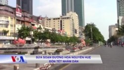 Sửa soạn đường hoa Nguyễn Huệ đón Tết Nhâm Dần