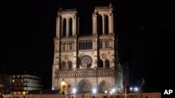 Notre Dame Cathedral in Paris, Dec. 24, 2019, is unable to host Christmas services for the first time since the French Revolution.