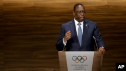 Le président Macky Sall lors de l'AG du CIO, Argentine, le 8 octobre 2018.