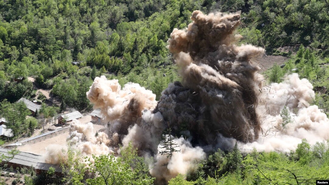 Pusat komando uji coba nuklir Korea Utara, Punggye-ri di provinsi Hamgyong Utara, Korea Utara, 24 Mei 2018. (Foto: dok).