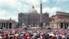 FILE - Pilgrims crowd St. Peter's Square at the Vatican, May 30, 1998, on Pentecost Day. 