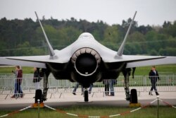 FILE - A Lockheed Martin F-35 aircraft is seen at the ILA Air Show in Berlin, Germany, April 25, 2018.