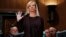 Kirstjen Nielsen is sworn in at a hearing on her nomination to be Department of Homeland Security Secretary, by the Senate Homeland Security and Governmental Affairs committee, Nov. 8, 2017, in Washington.