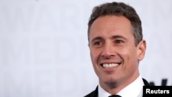 FILE - Chris Cuomo, then an anchor for CNN, is pictured at the WarnerMedia Upfront event in New York, May 15, 2019. 