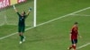 Tahiti's goalkeeper Mikael Roche celebrates during Confederations Cup soccer match in Rio de Janeiro June 20, 2013