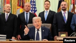 特朗普是在白宫举行的一场关于药品定价的活动上发表讲话。(2026年4月23日)