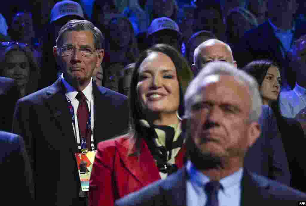 US Senator John Barrasso, Republican from Wyoming, attends the Republican National Midterm Convention at the American Airlines Center in Dallas, Texas on September 9, 2026.