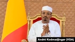 Le général Mahamat Idriss Deby Itno, président de la république du Tchad (VOA Afrique/André Kodmadjingar). 