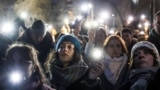 Protest studenata i građana na Trgu Slavija u centru Beograda (Foto: Reuters/Đorđe Kojadonović)