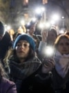 Protest studenata i građana na Trgu Slavija u centru Beograda (Foto: Reuters/Đorđe Kojadonović)