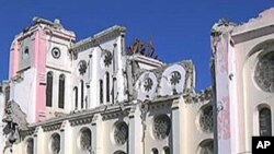 Port-au-Prince's faithful attend a somber Mass Sunday at the main cathedral since the devastating earthquake