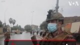 حضور سربازان عراقی برای منع آمد و شد در بغداد
