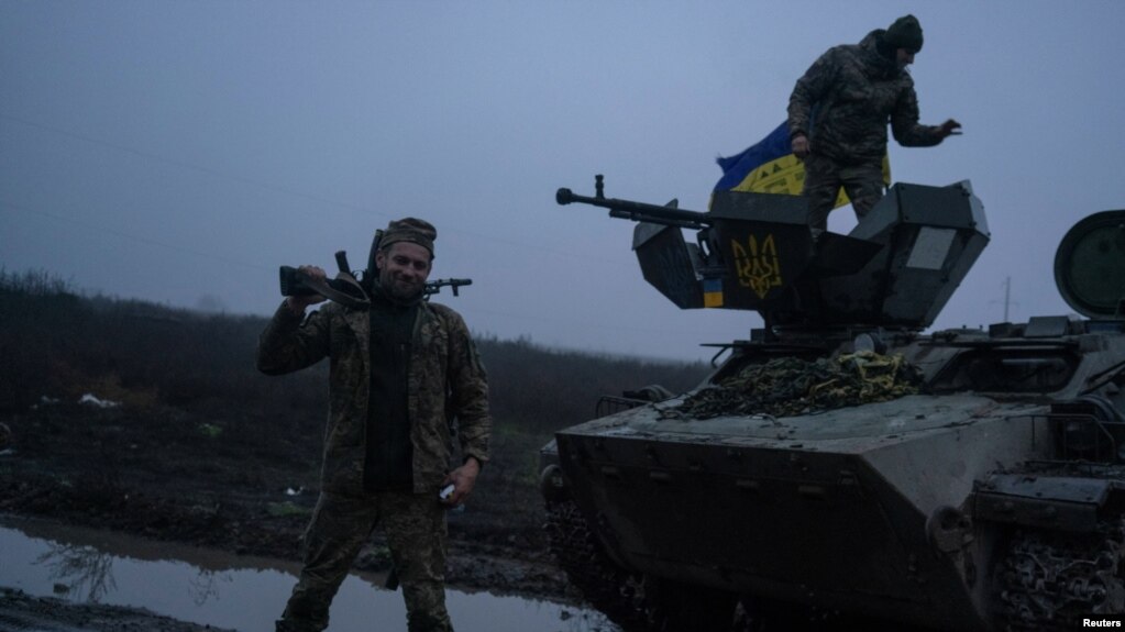 Сили ЗСУ на Херсонщині, 9 грудня 2022. REUTERS/Anna Voitenko