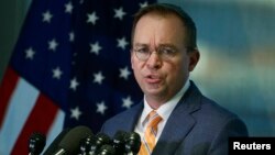 Direktur Anggaran pemerintah Amerika, Mick Mulvaney (foto: dok). 