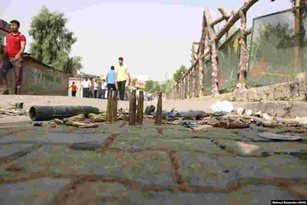 The town of Cizre in southteastern Turkey after weeklong curfew lifted