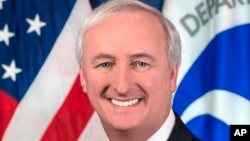 FILE - In this image provided by the Department of Transportation, deputy transportation secretary Jeffrey Rosen is shown in his official portrait in Washington. President Donald Trump has nominated Rosen to be the next deputy attorney general.