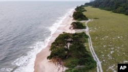 Une vue aérienne des côtes gabonaises.