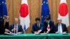 UE y Japón firman acuerdo comercial "contra el proteccionismo"