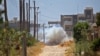 FILE - A landmine is exploded during Turkish demining operations in an area south of Tripoli, Libya, June 15, 2020. The U.S. military has accused mercenaries of the Russian state-backed Wagner group of laying landmines and other explosive devices in Libya.